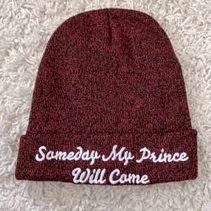 Heathered Red, Hot Topic Graphic Snow White Beanie